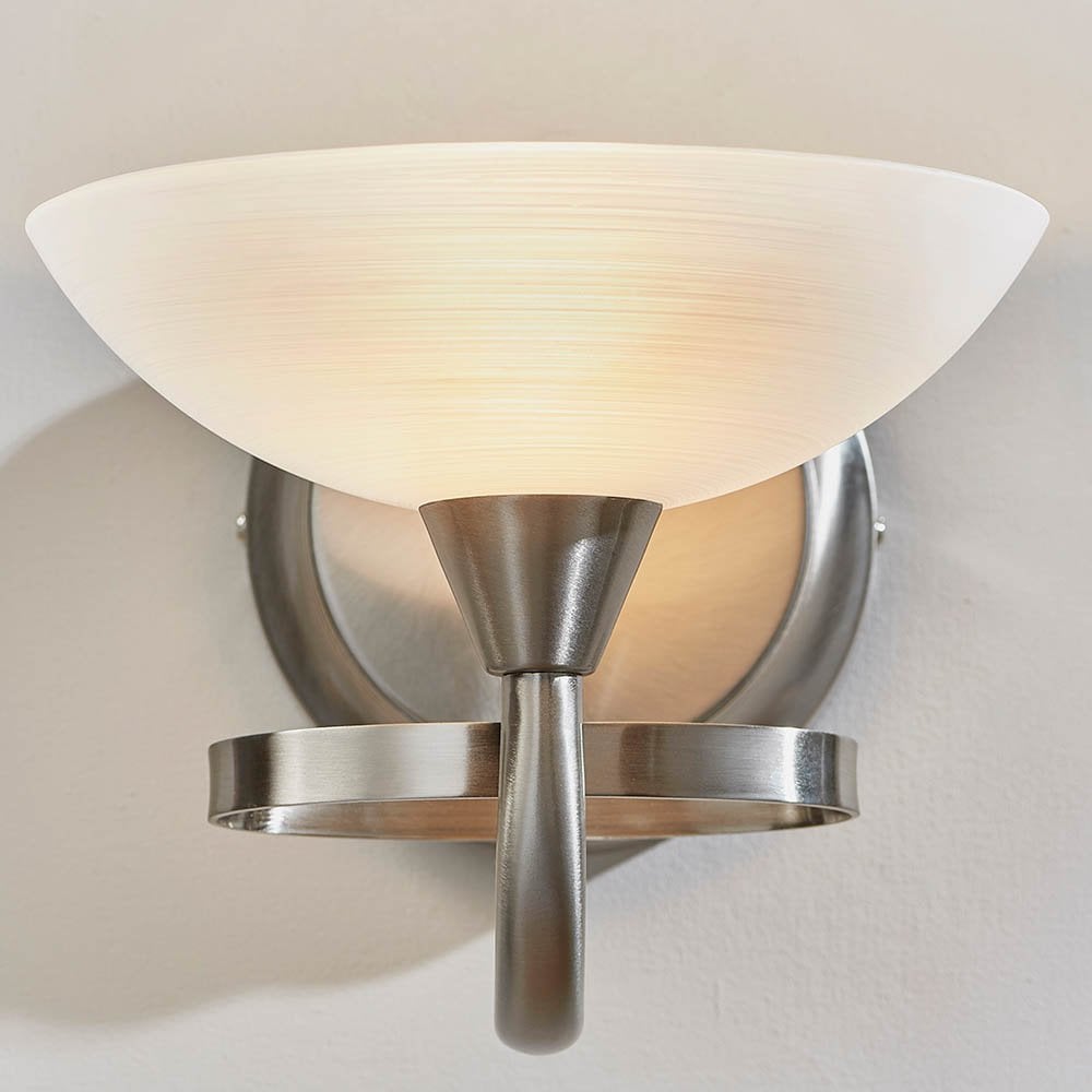 Cagney Wall Light in Satin Chrome