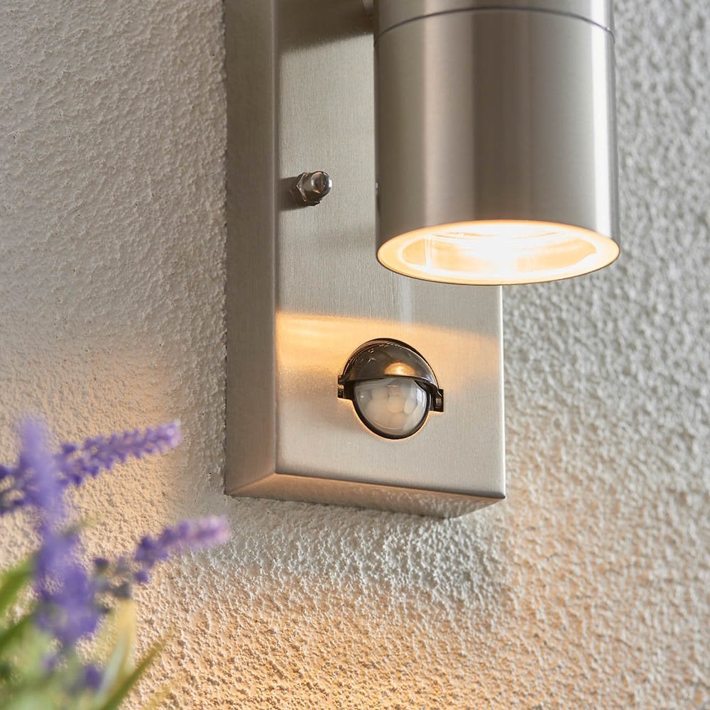 Canon Up and Down Wall Light with PIR IP44