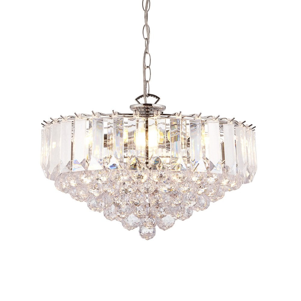 Fargo 6 Light in Chrome with Clear Acrylic