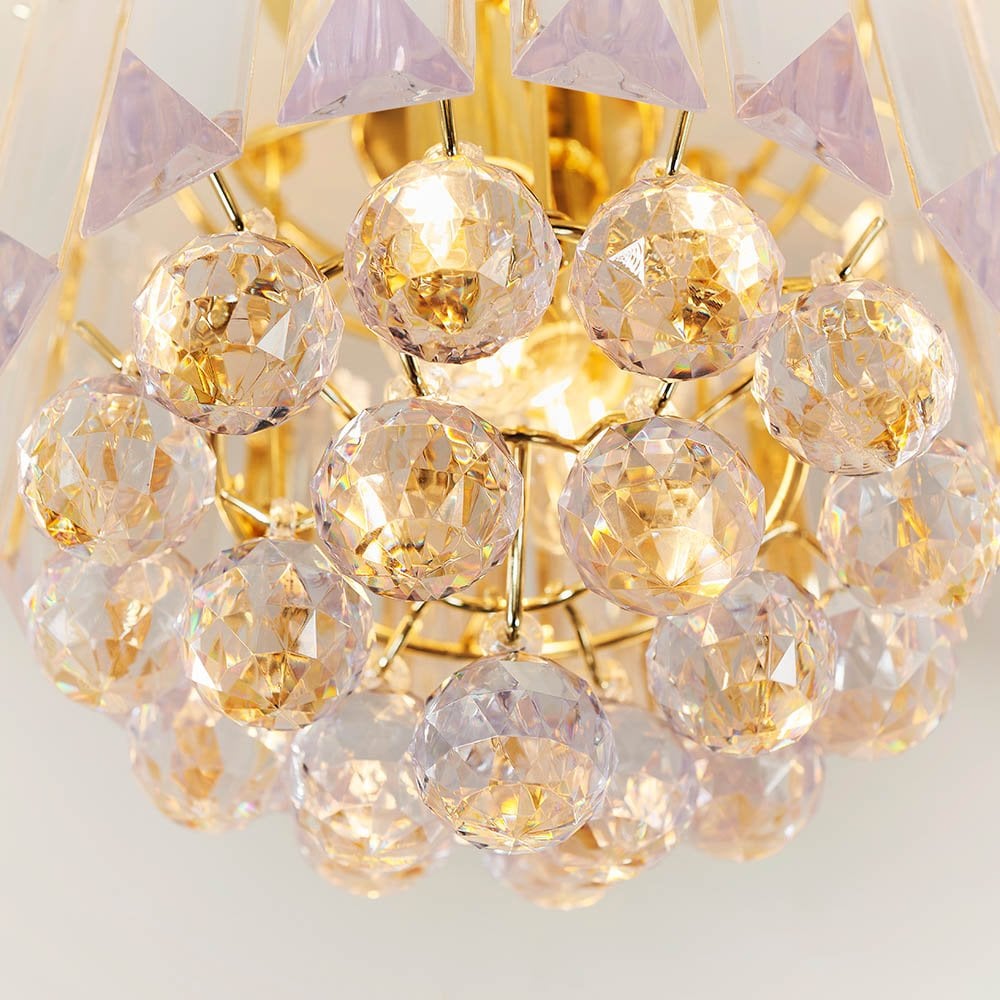 Fargo 2 Light Flush in Brass Finish