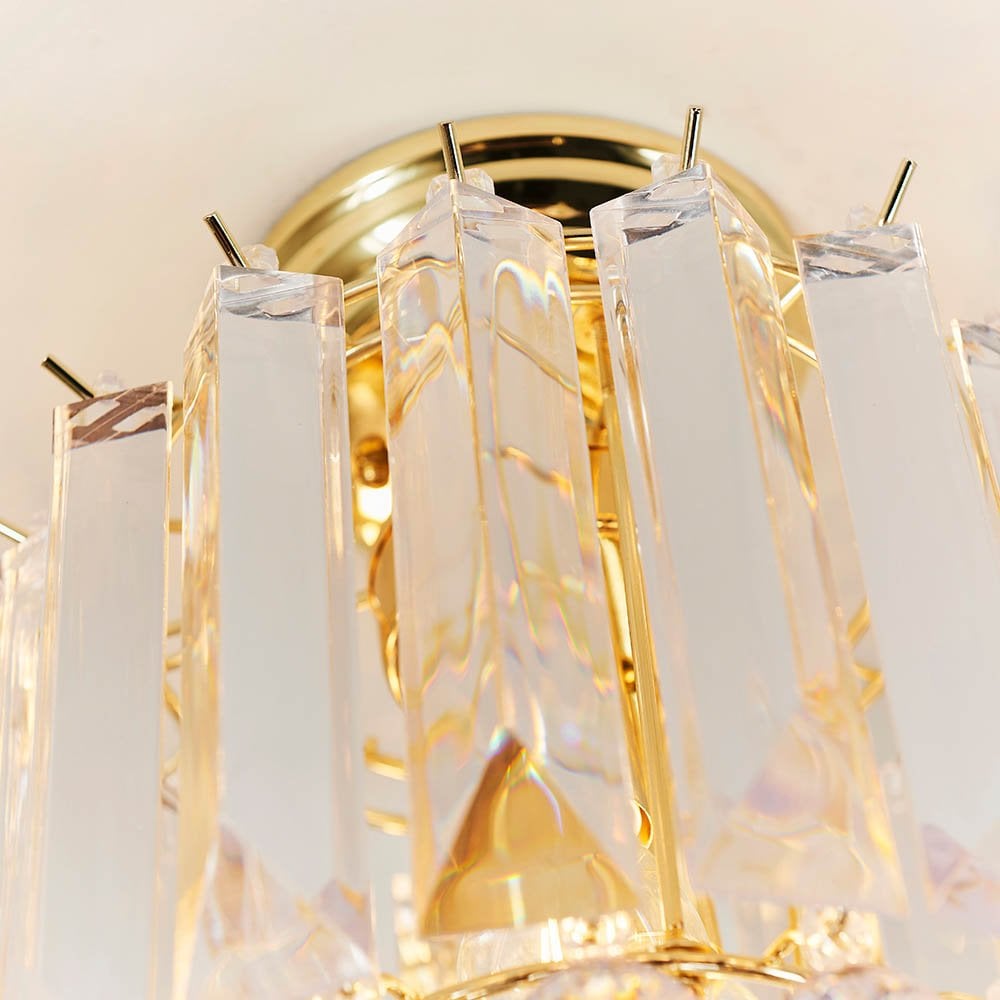 Fargo 2 Light Flush in Brass Finish