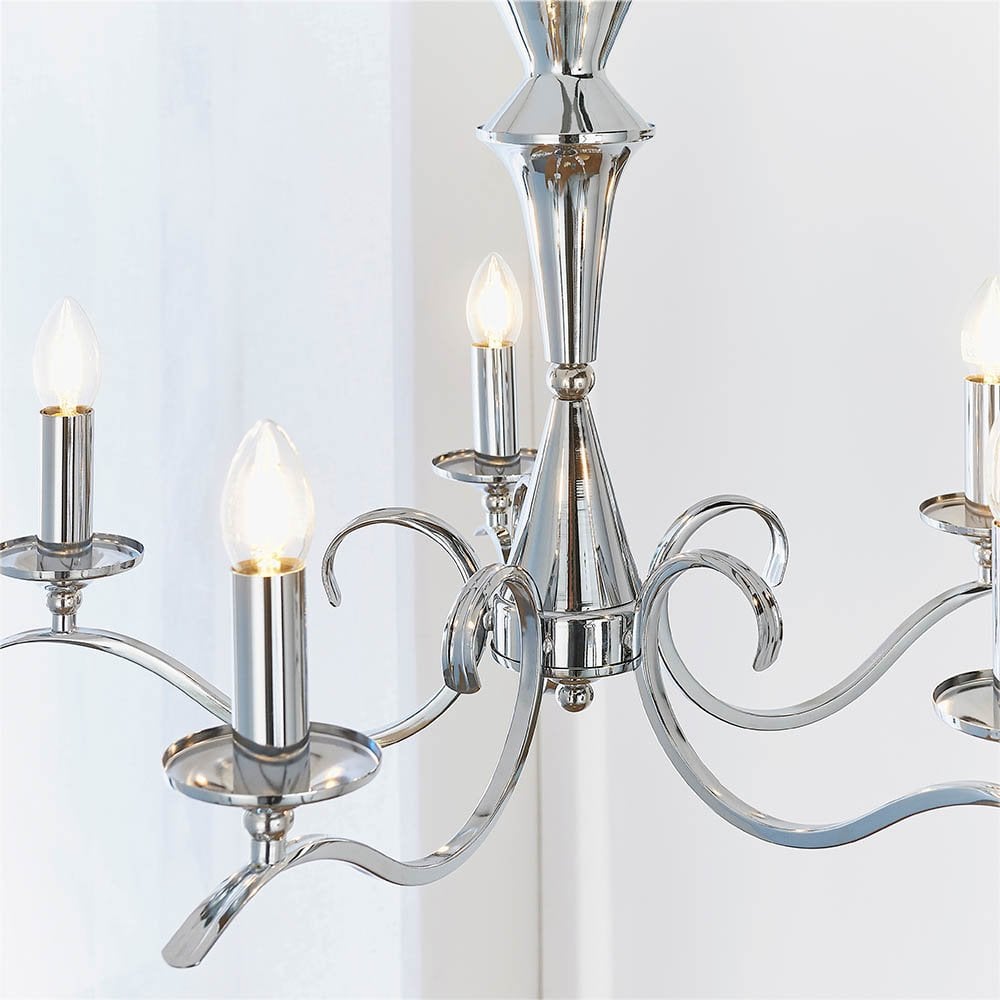 Kora 5 Light in Chrome Finish