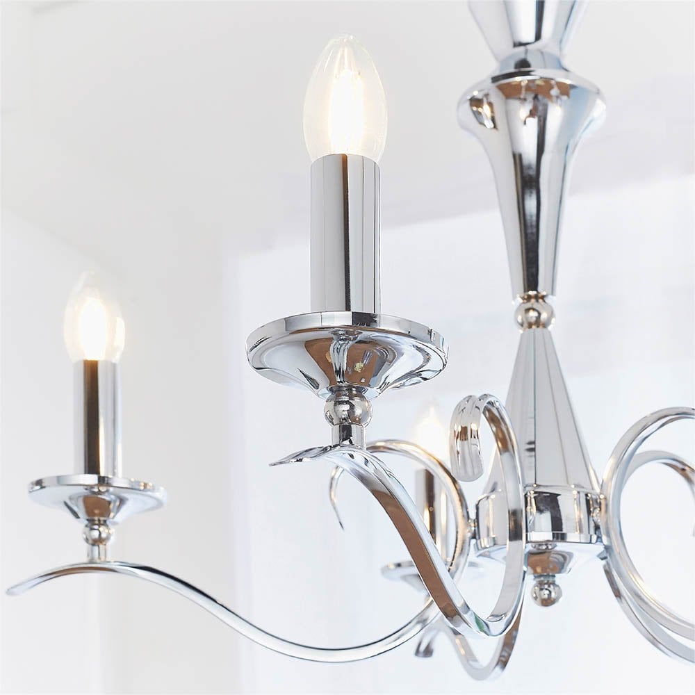 Kora 5 Light in Chrome Finish