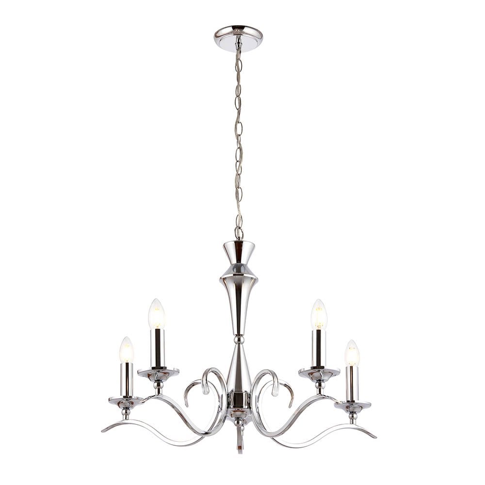 Kora 5 Light in Chrome Finish