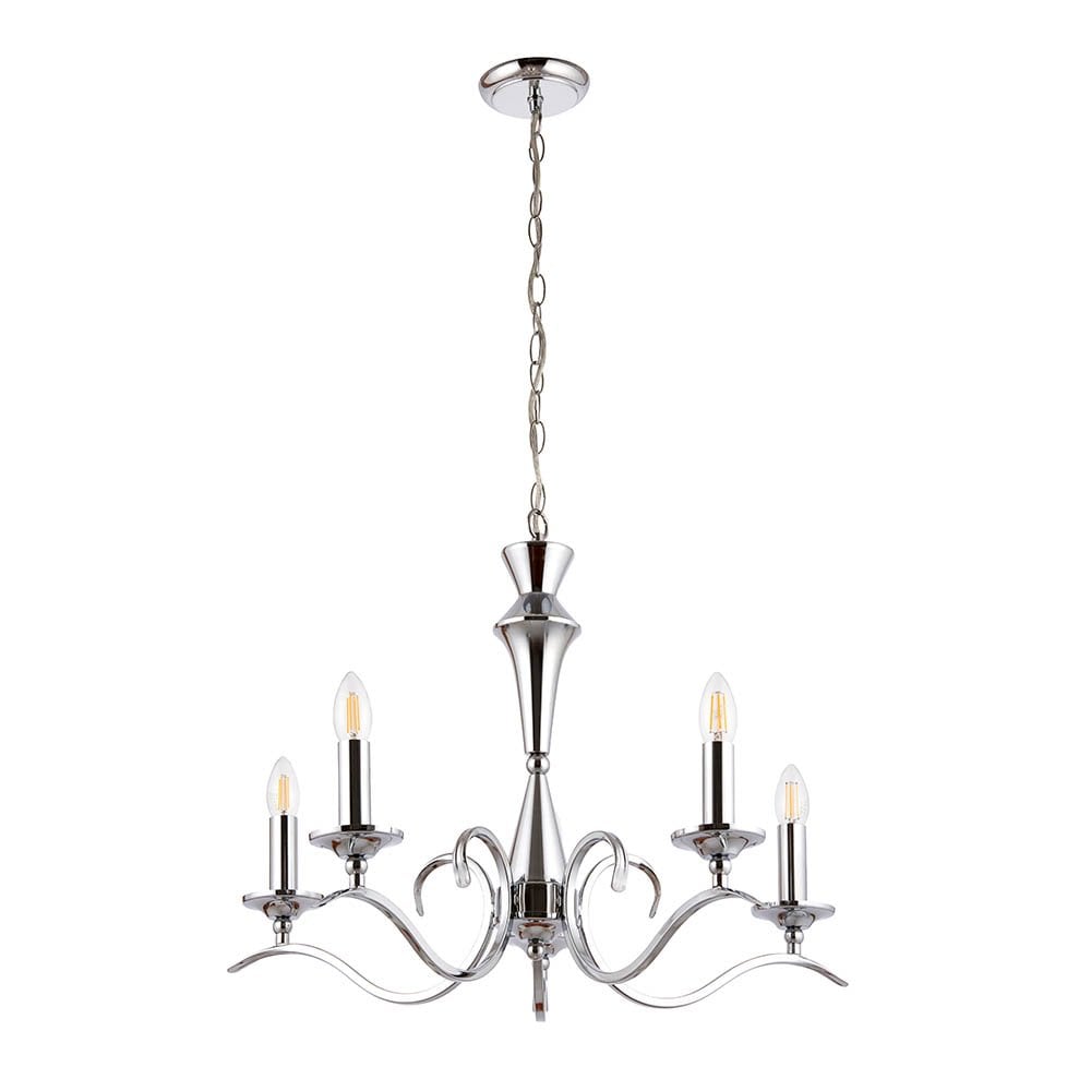 Kora 5 Light in Chrome Finish