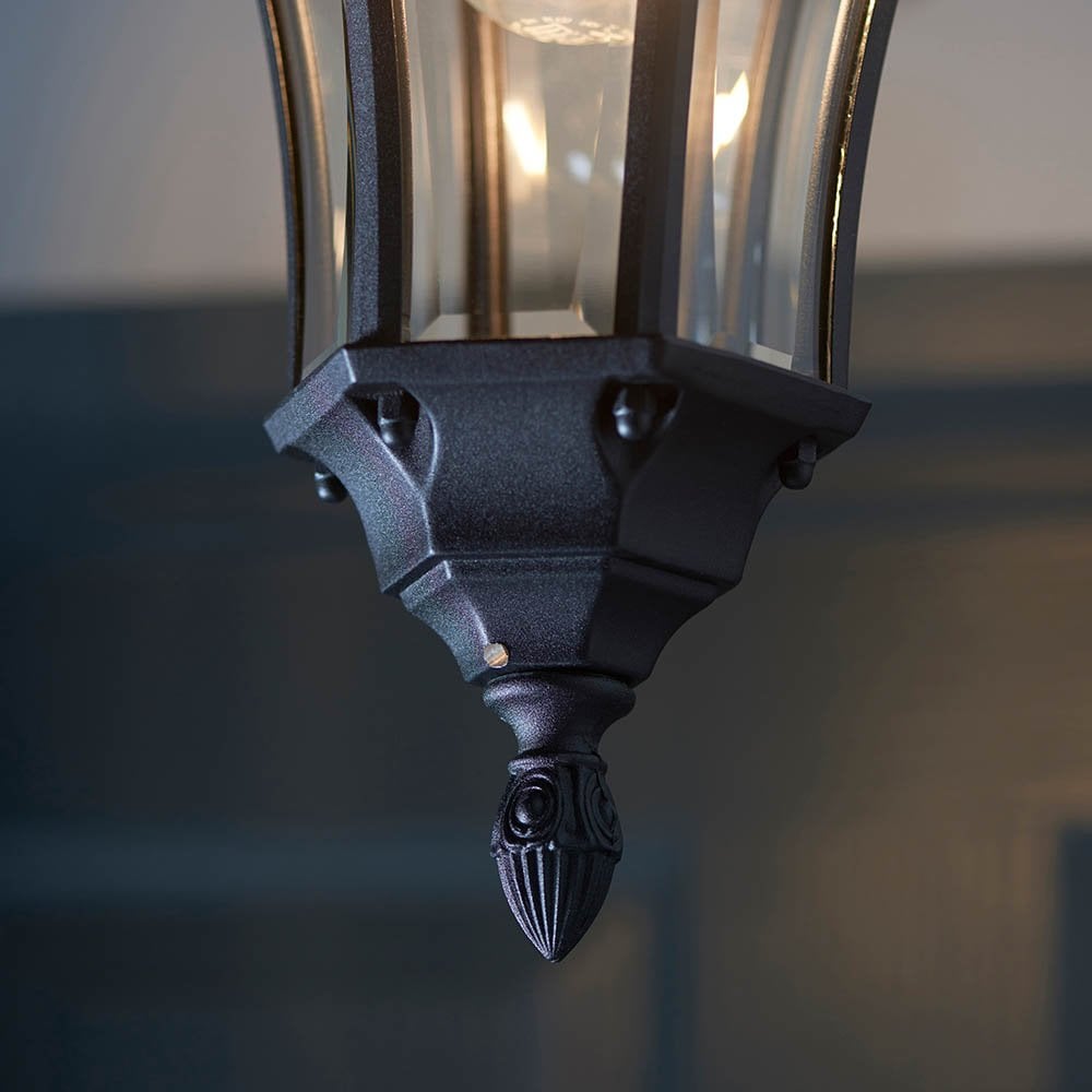 Drayton Pendant Light in Matt Black IP44