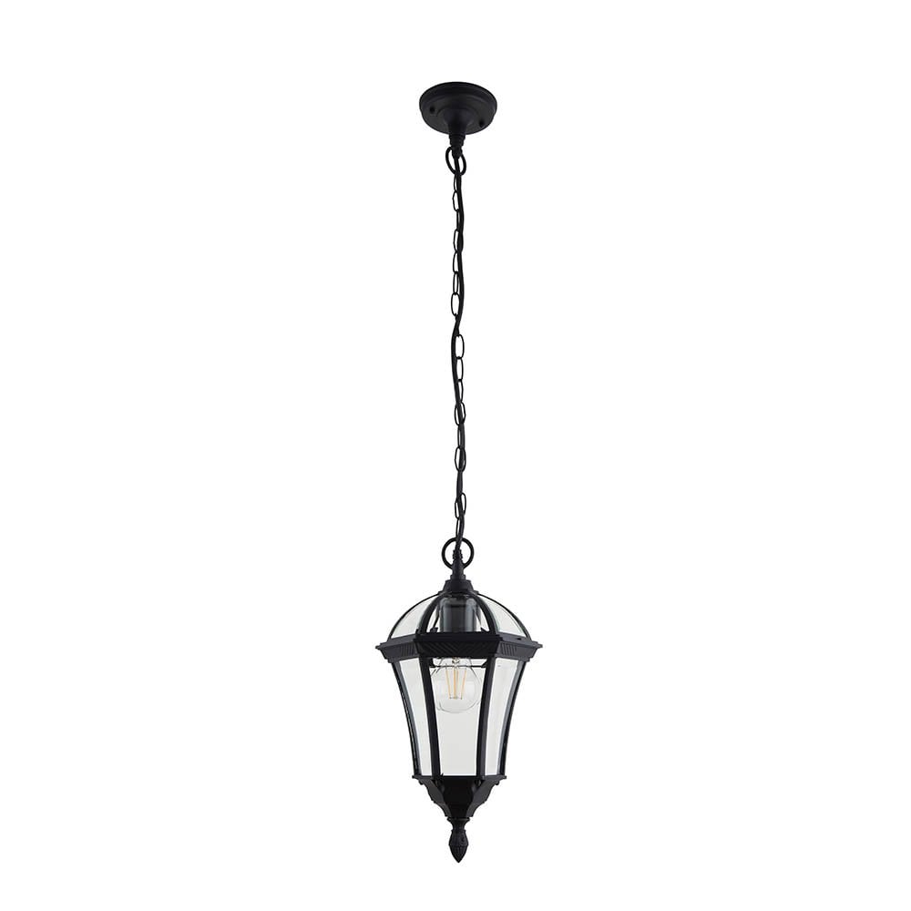 Drayton Pendant Light in Matt Black IP44