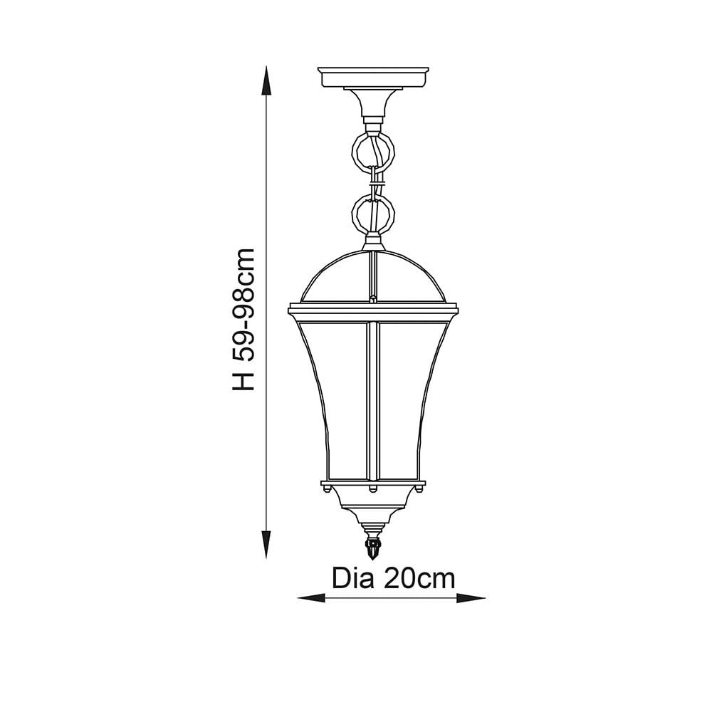 Drayton Pendant Light in Matt Black IP44