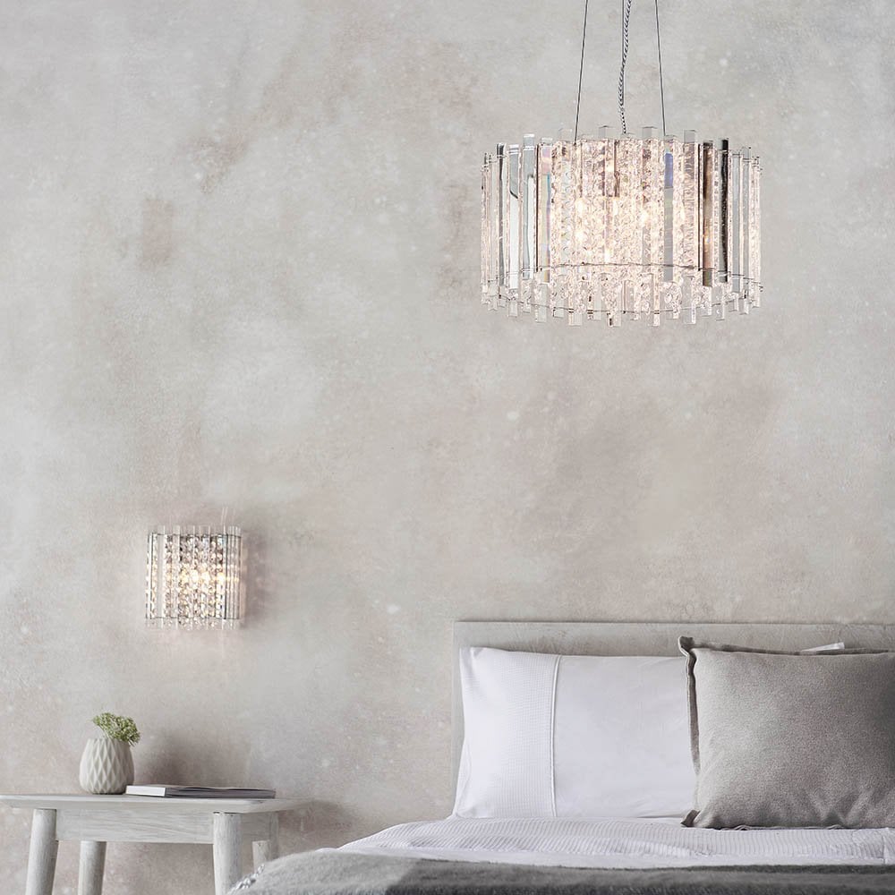 Hanna Crystal 5 Light Pendant
