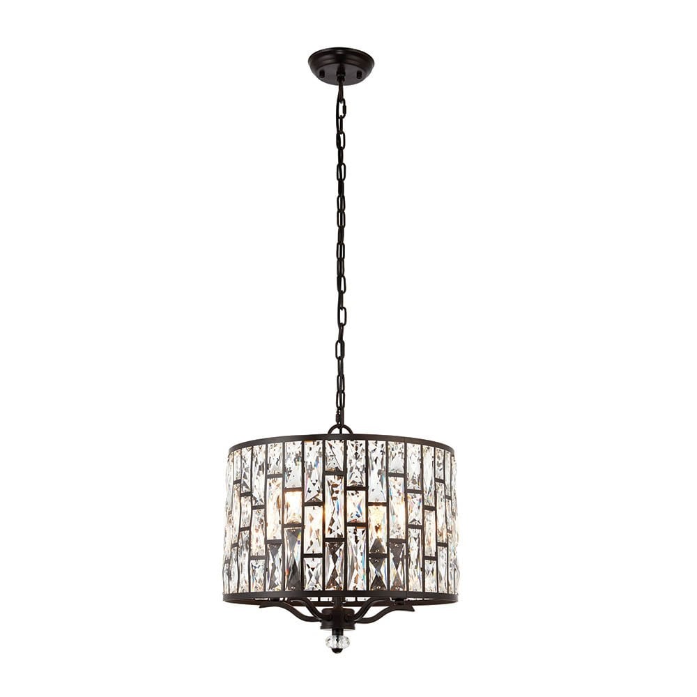 Belle 5 Light Pendant Dark Bronze Finish
