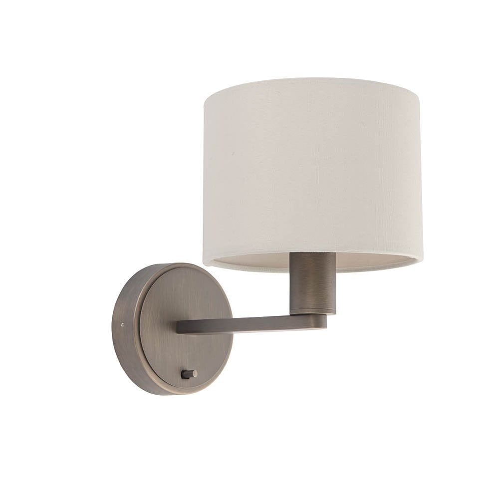 Daley Wall Light in Bronze C/W Marble Shade