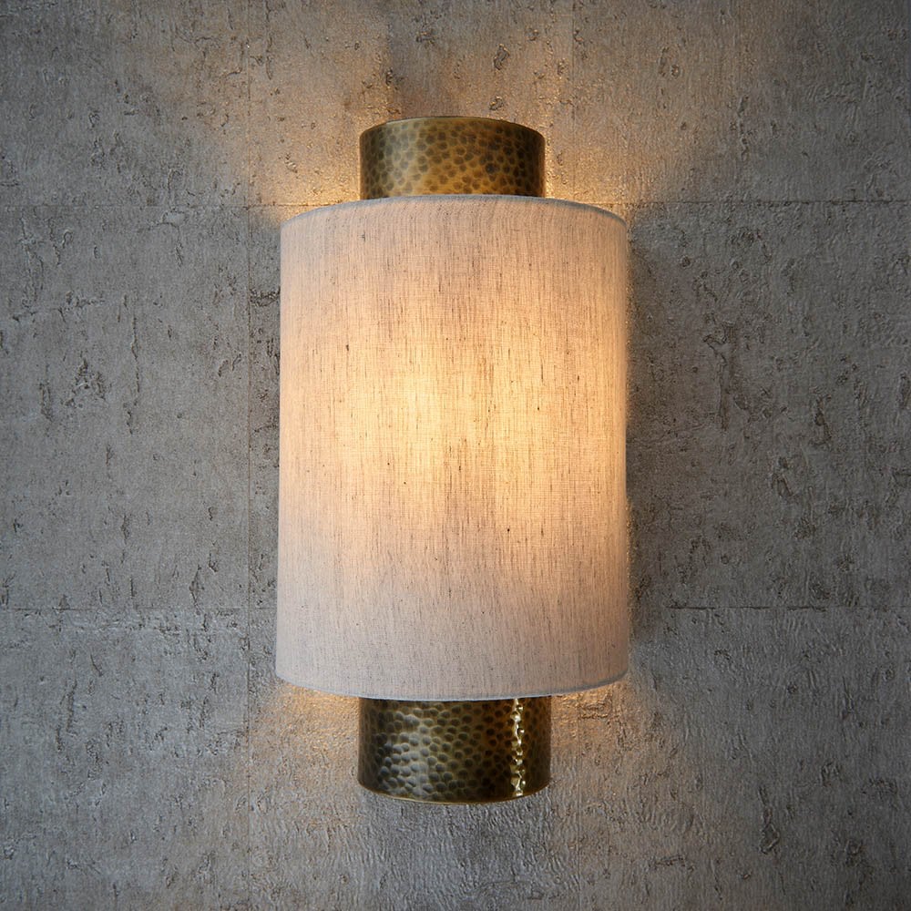 Indara Bronze Wall Light C/W Shade