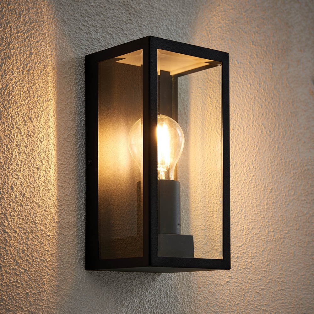 Oxford Outdoor Wall Lantern Black IP44