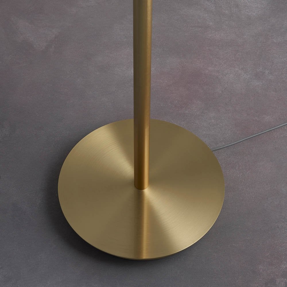 Fraser Floor Lamp in Satin Brass C/W Shade
