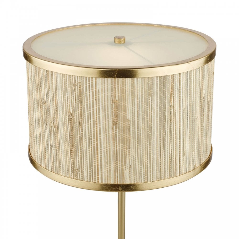Fenella Table Lamp in Golf Leaf & Seagrass