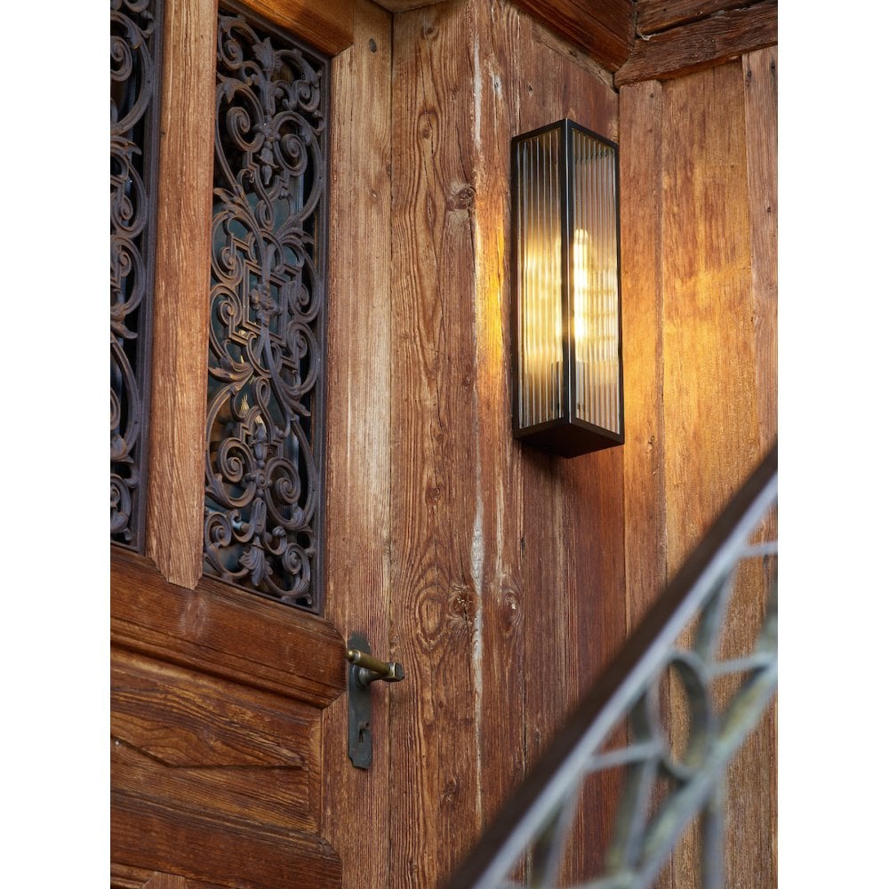 Keegan Wall Light Rubbed Bronze Large IP44