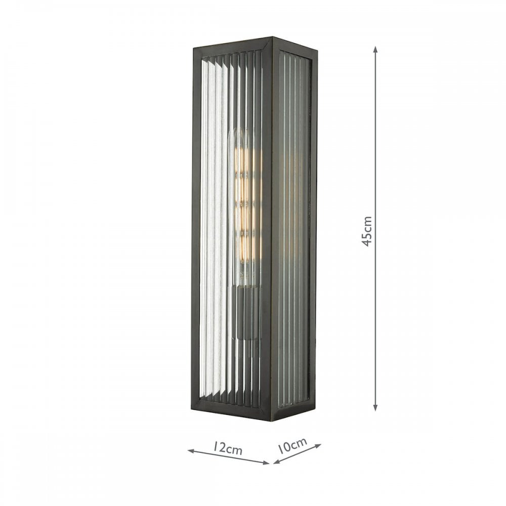 Keegan Wall Light Rubbed Bronze Large IP44