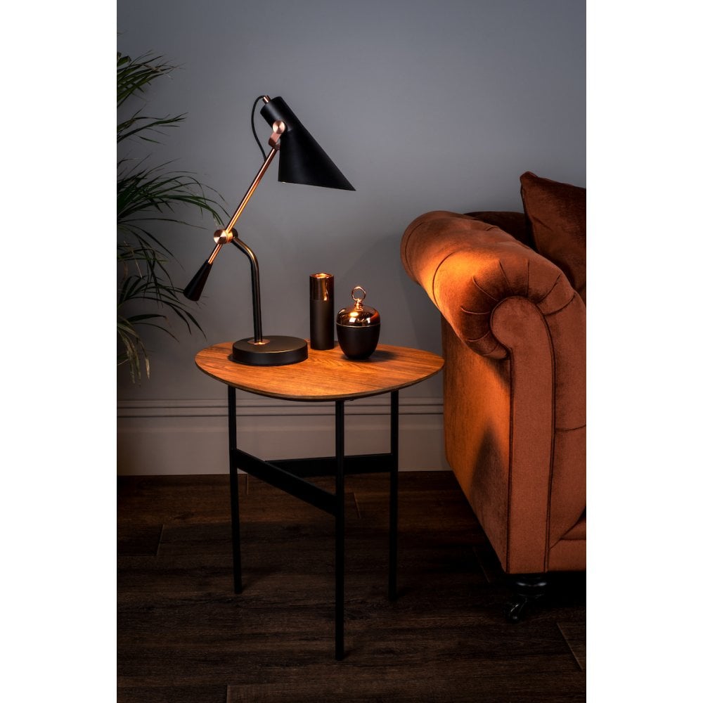 Jack Task Table Lamp Black Antique Copper