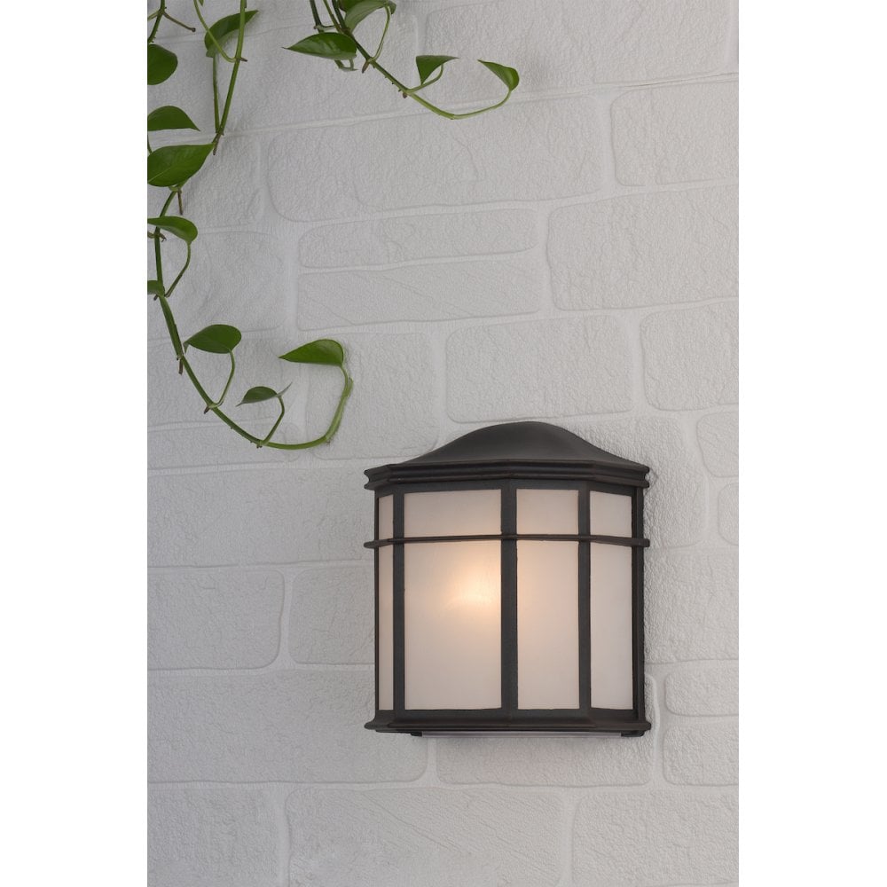 Dulbecco Wall Light Black and Acrylic IP44