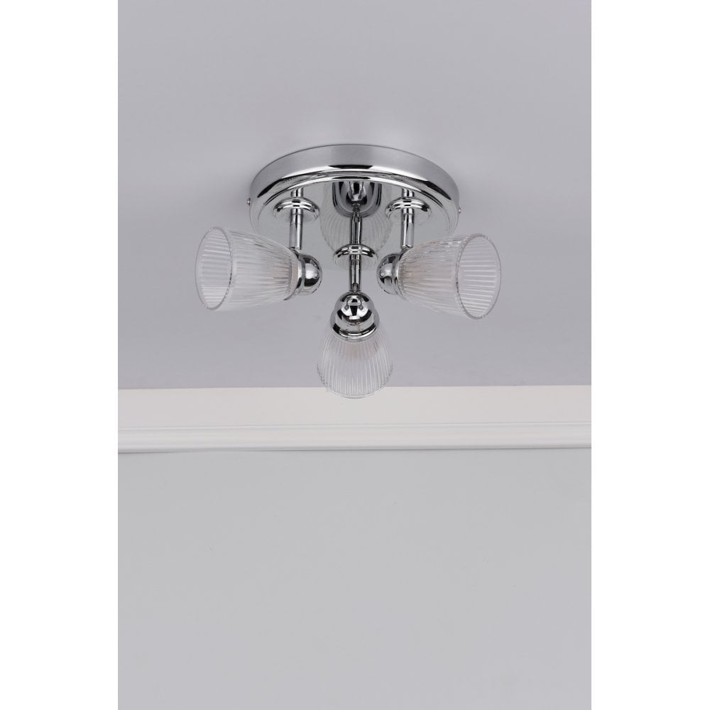 Cedric 3 Light Spotlight Polished Chrome