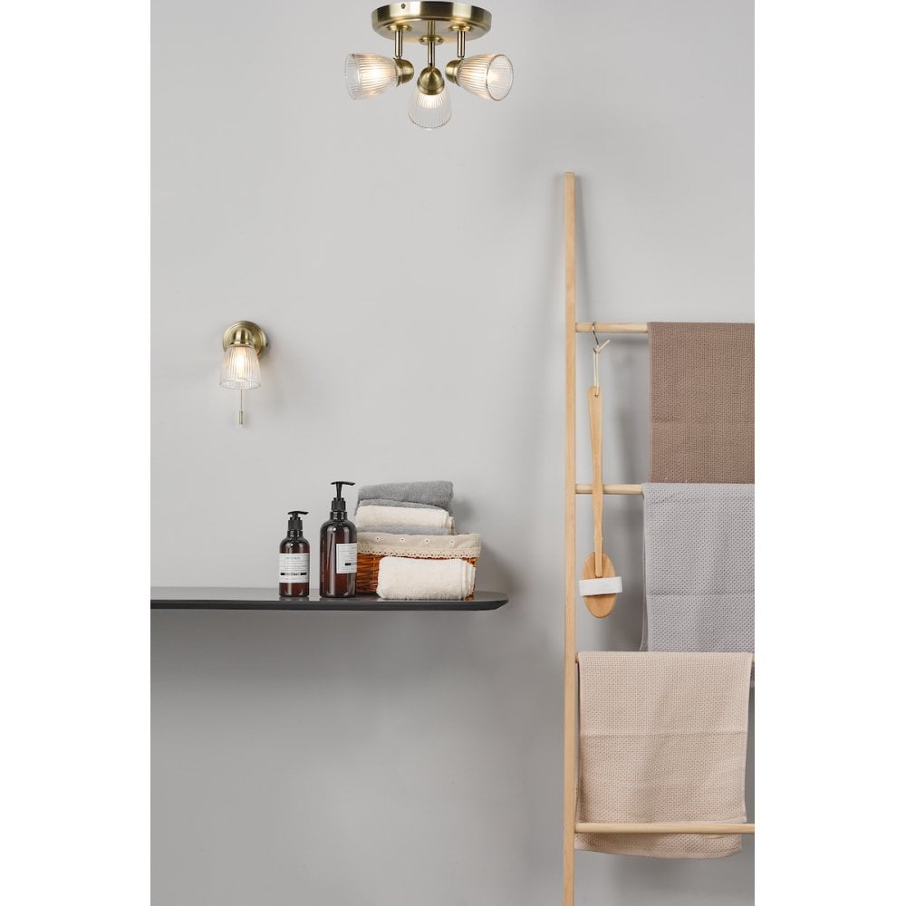 Cedric Single Spotlight Antique Brass