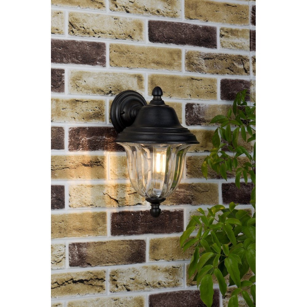 Aldgate Wall Light Outdoor Black Gold