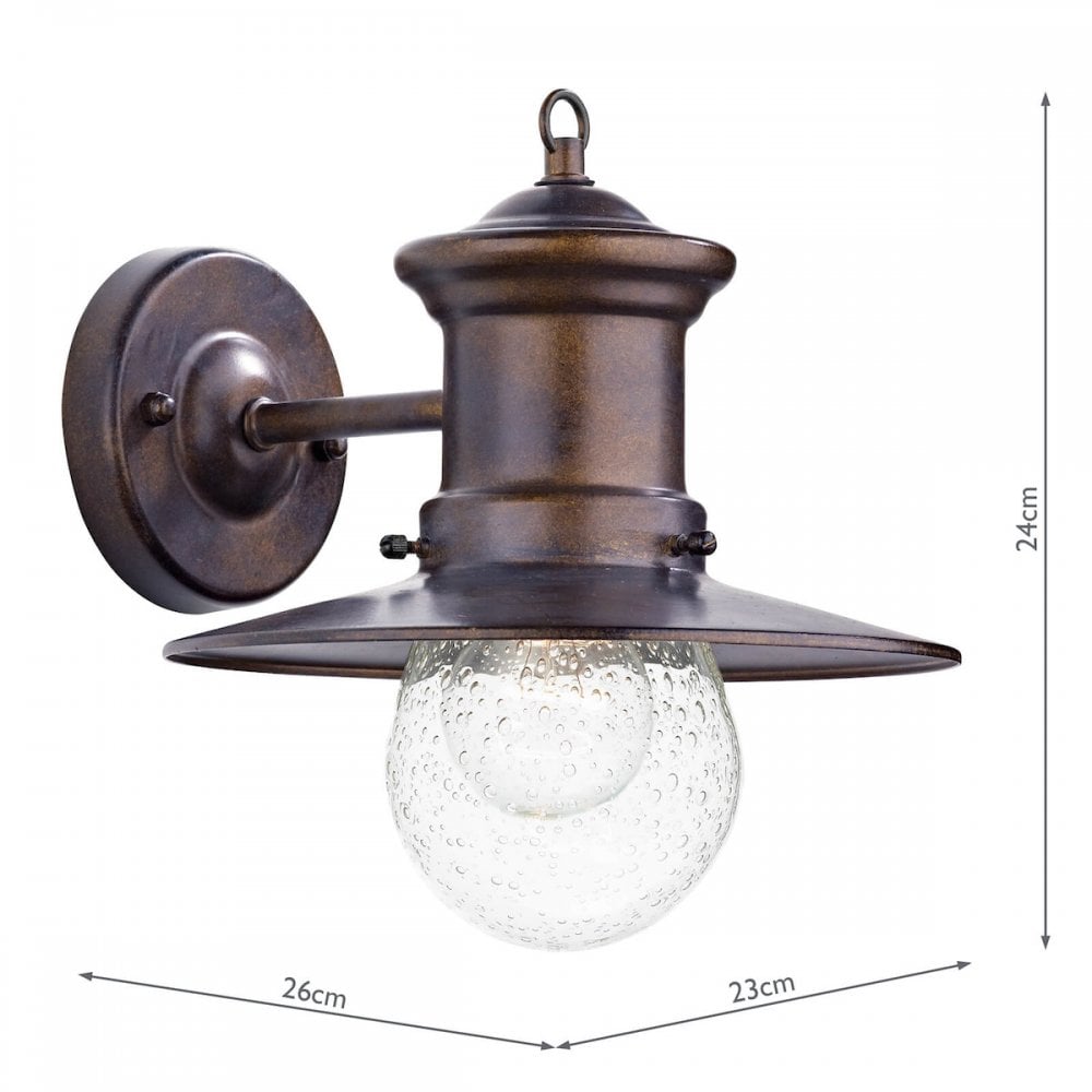 Sedgewick Outdoor Wall Light in Bronze IP44