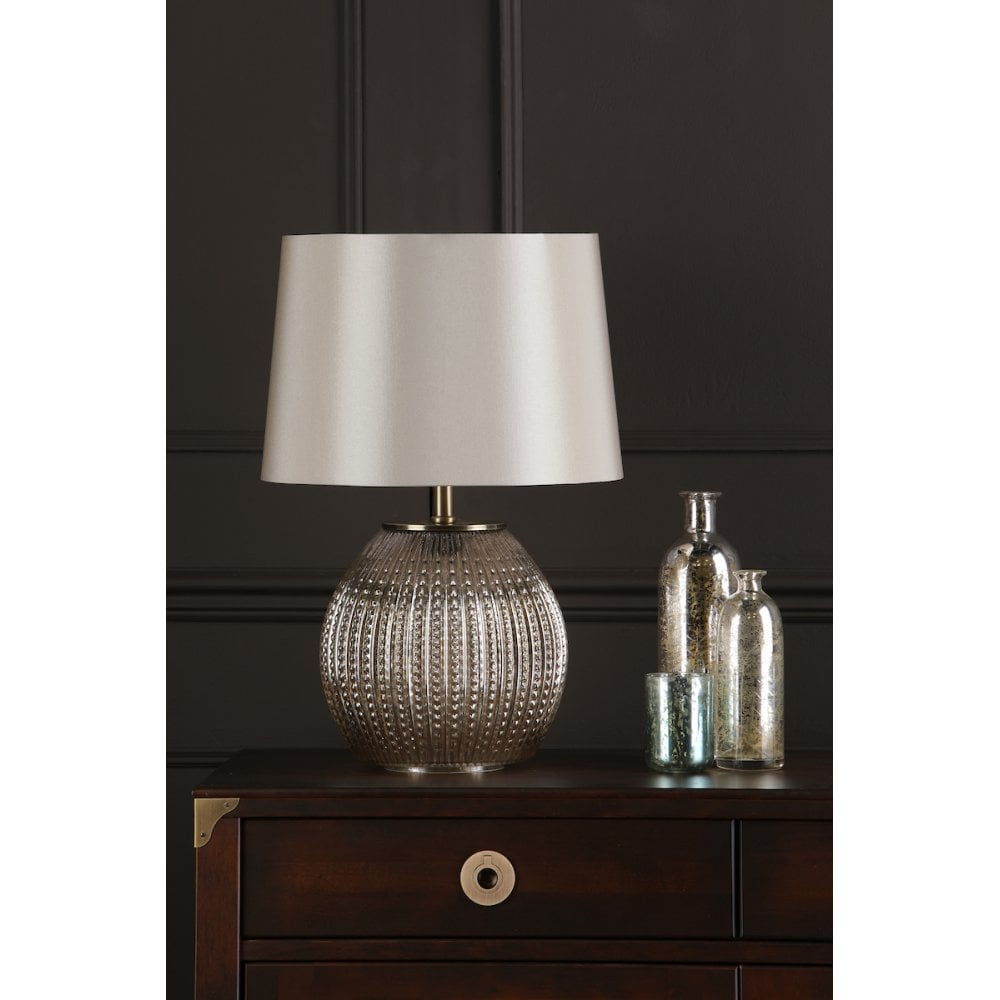 Sonia Antique Silver Table Lamp
