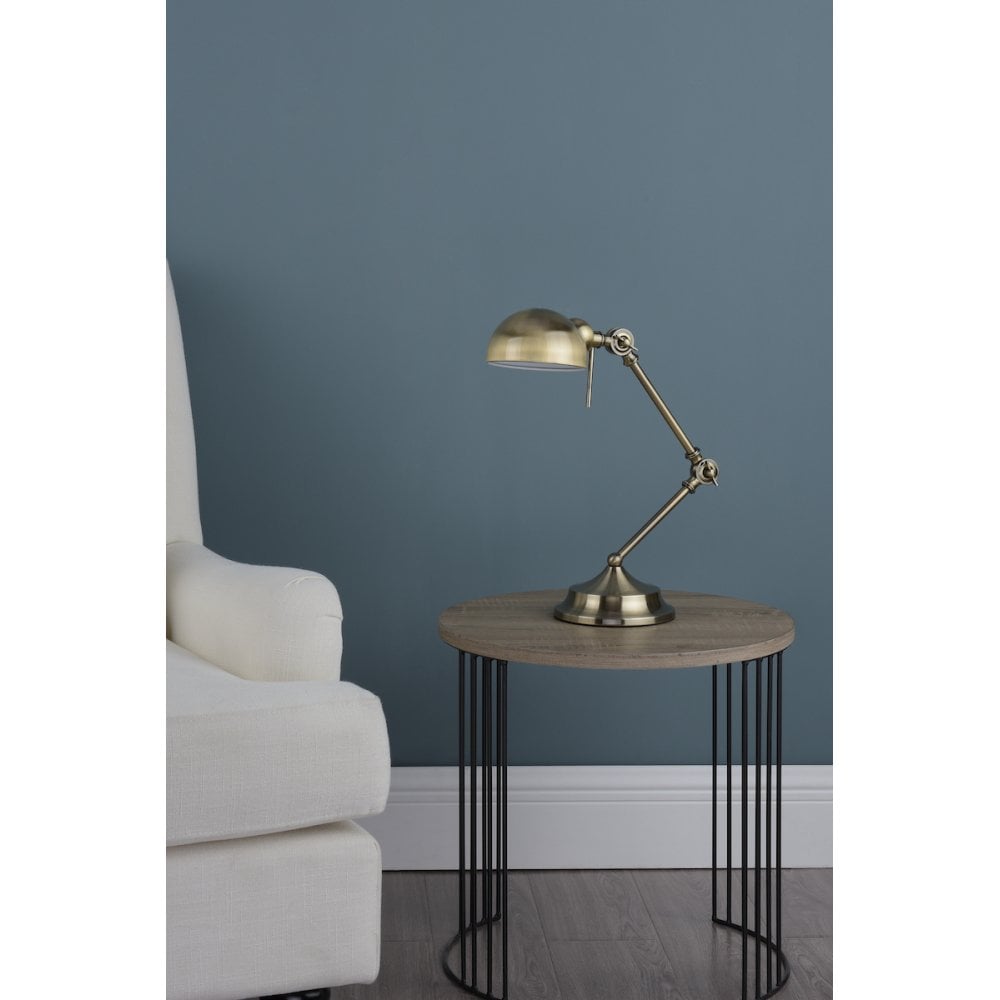 Ranger Table Lamp in Antique Brass