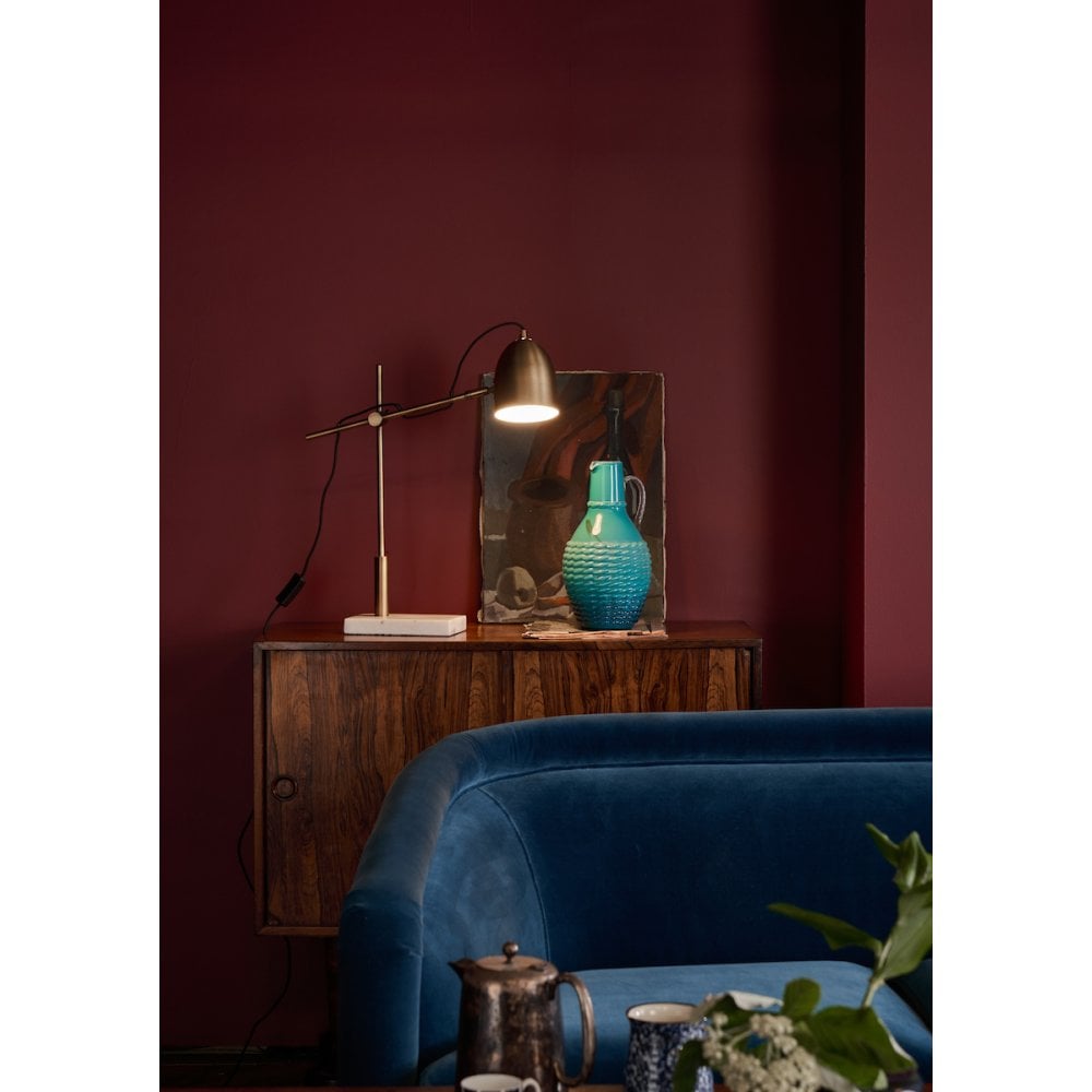 Mendal Task Lamp in Bronze & Marble
