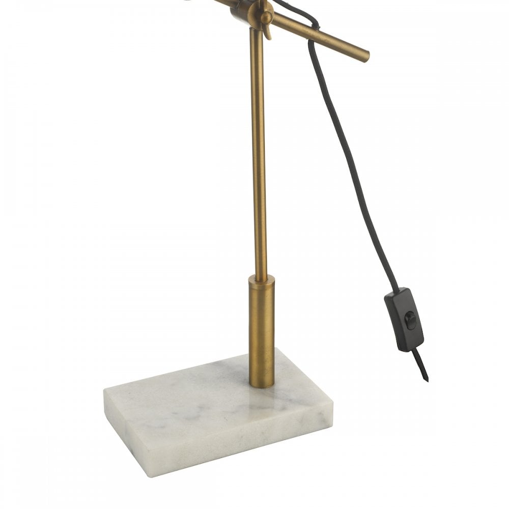 Mendal Task Lamp in Bronze & Marble