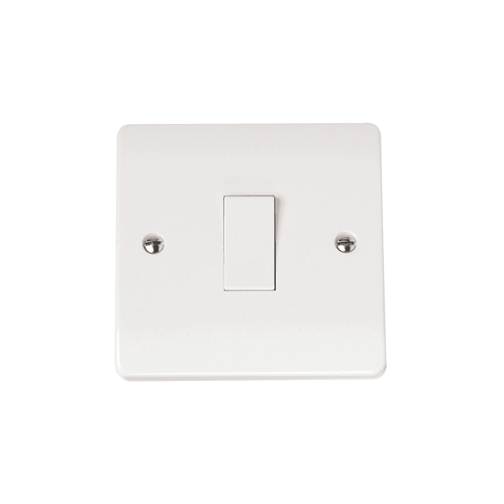 White 1 Gang 2 Way Switch