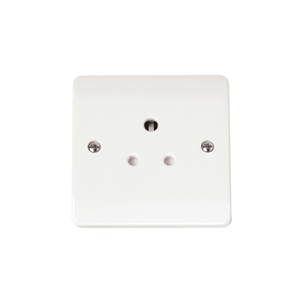 White Round Pin Socket