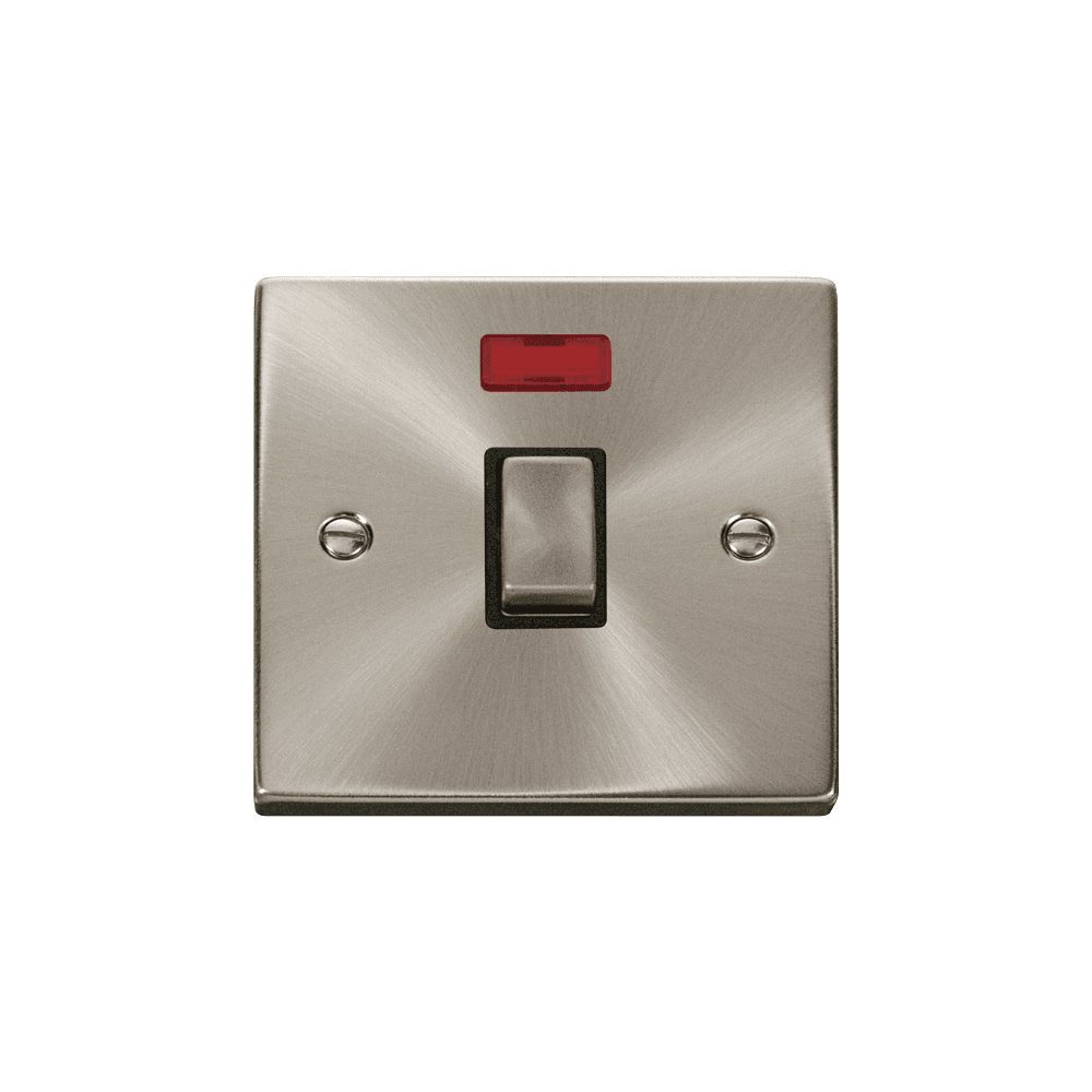 Satin Chrome Switch with Neon