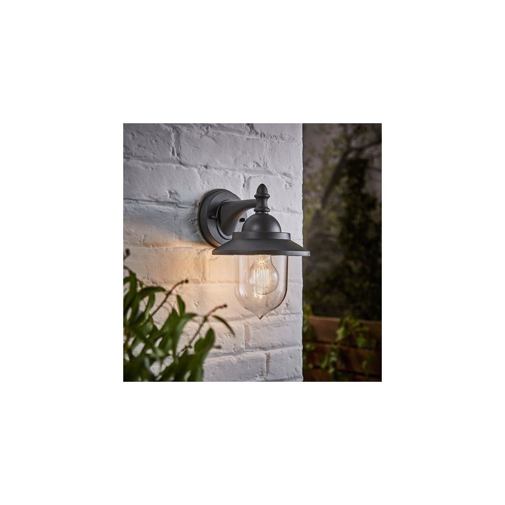 Leek Anthracite Wall Lantern IP44