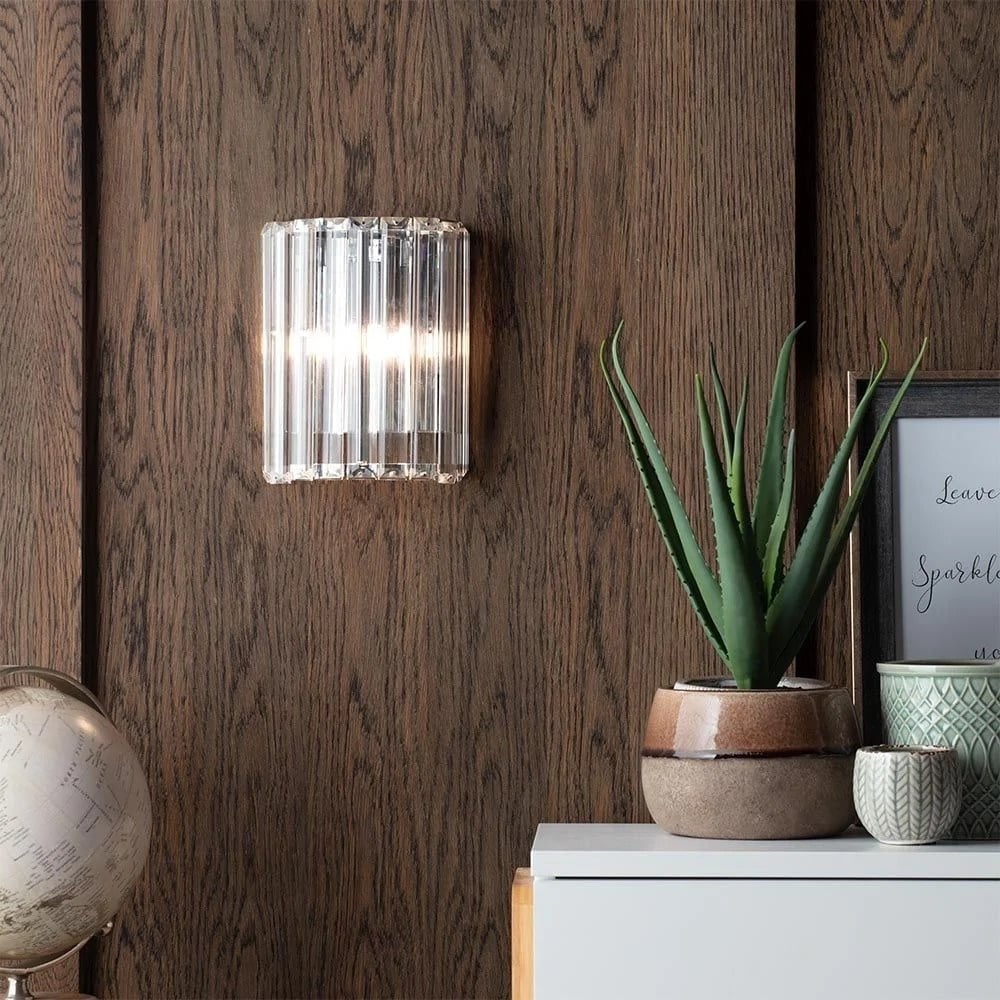 Pegasi Shielded Chrome Wall Light IP44