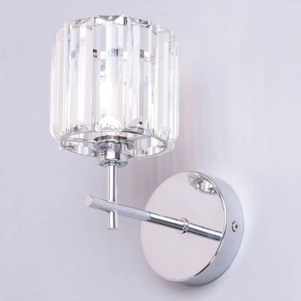 Pegasi Single Chrome Wall Light IP44