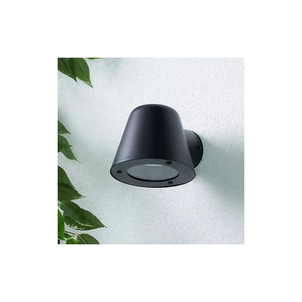 Ives Outdoor Black Finish Wall Light IP44