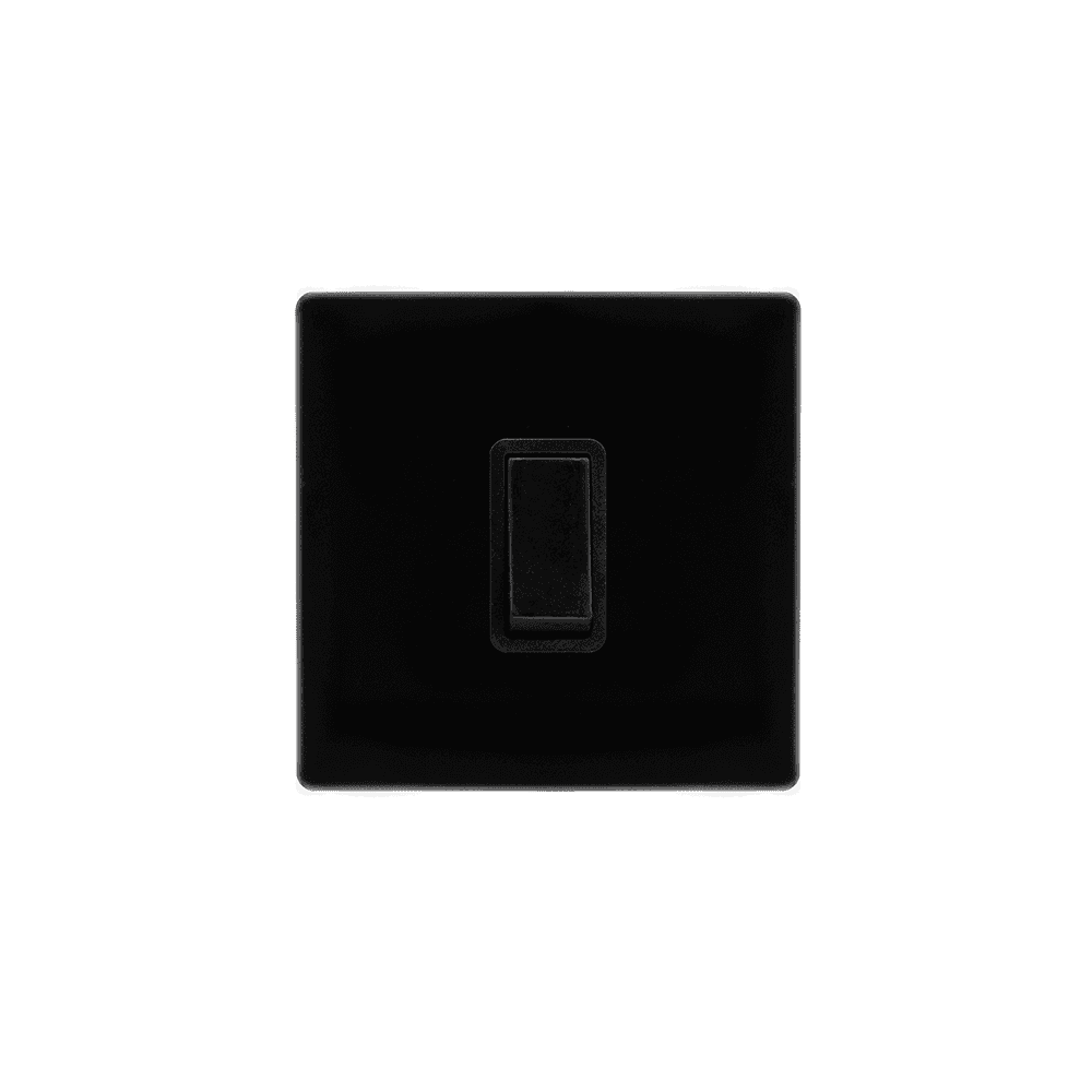 Black 1 Gang Intermediate Switch