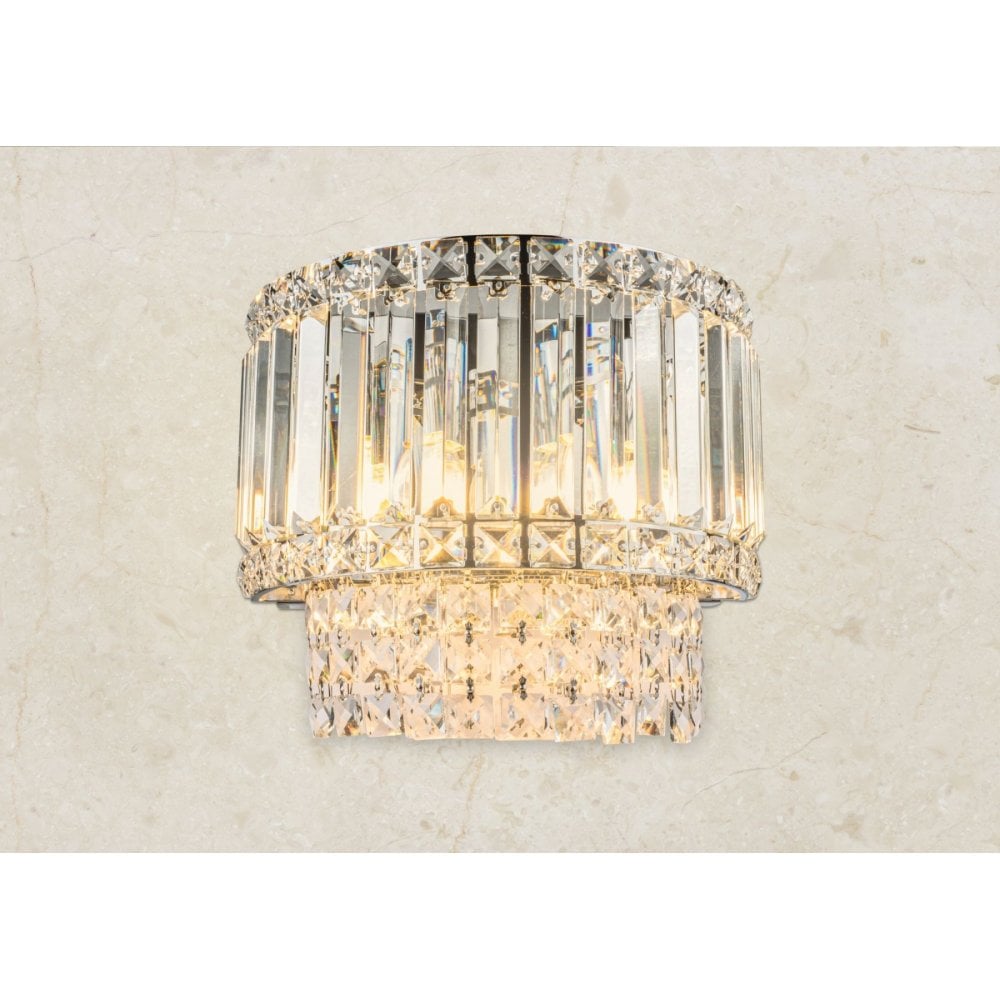 Isla 3 Light Polished Chrome Wall Light