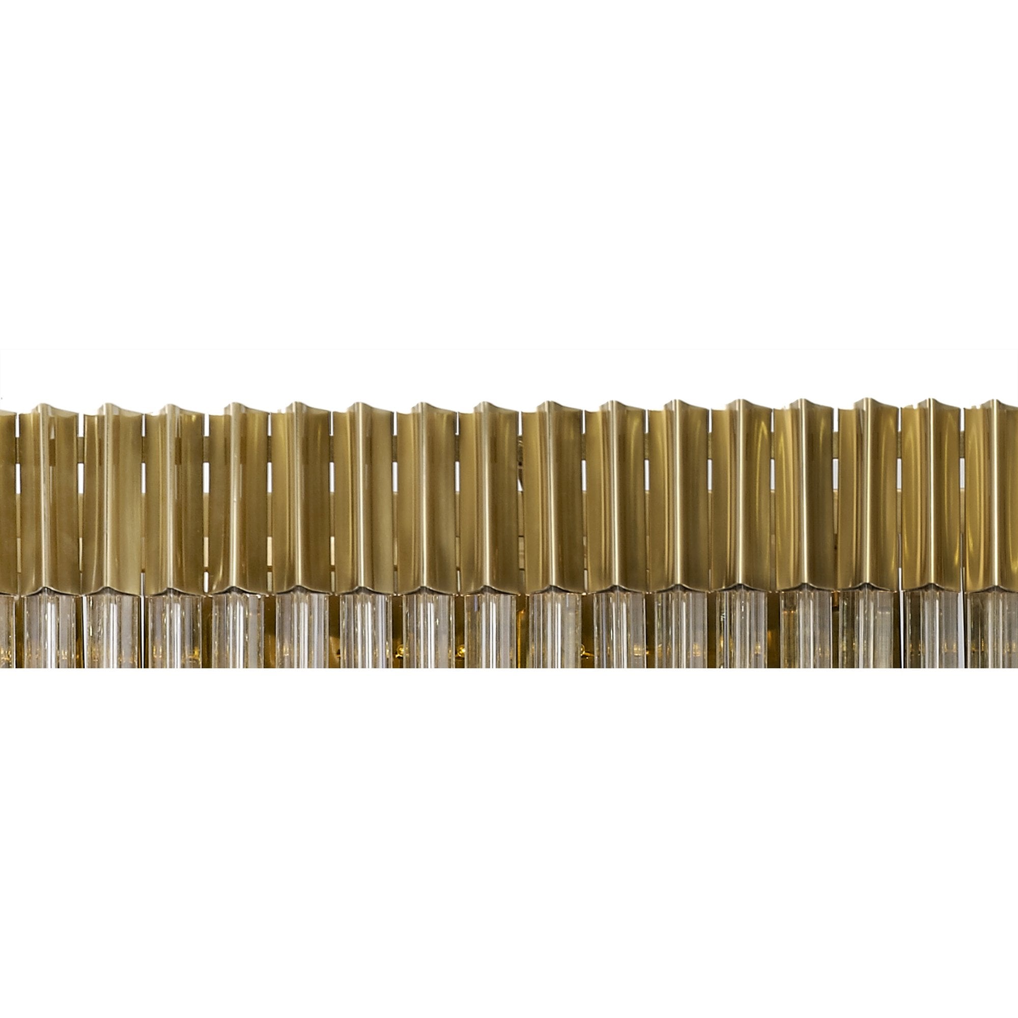 Donard Brass 5 Light Bar Pendant with Clear Glass