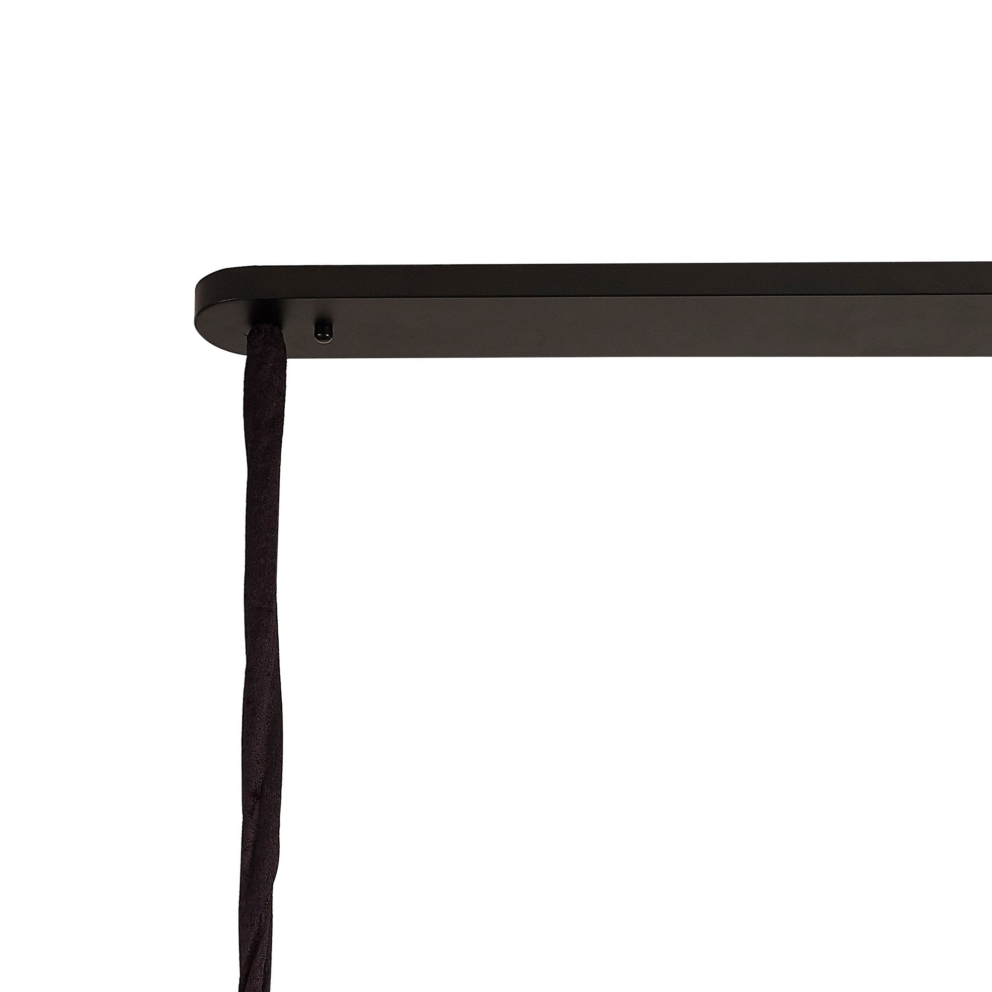 Donard Matt Black 5 Light Bar Pendant with Clear Glass