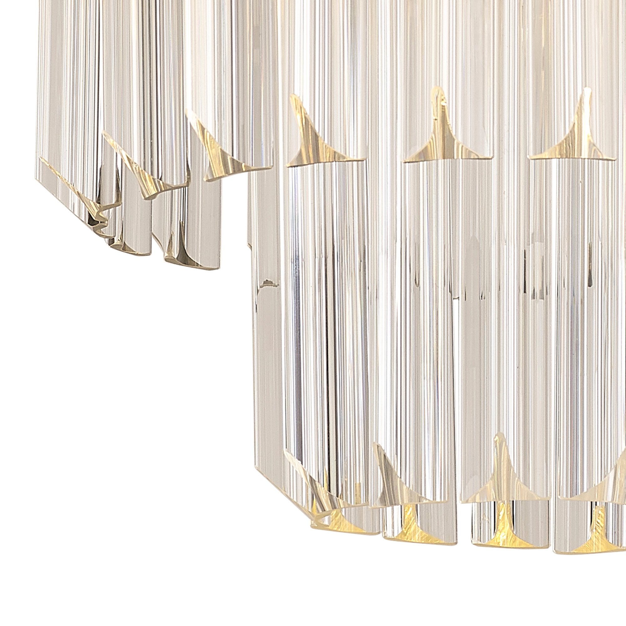 Donard Matt Black 3 Light Flush Fitting with Clear Glass