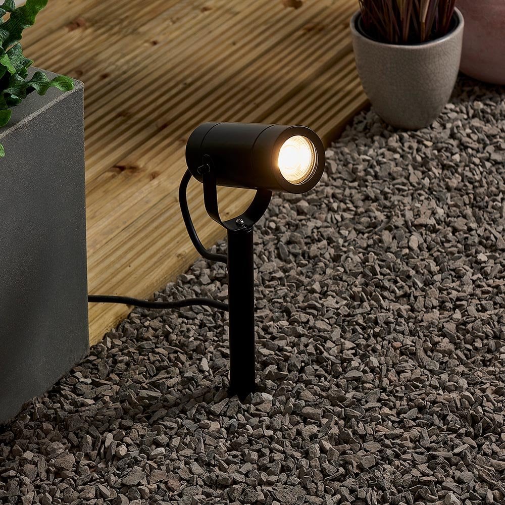Palin Spike Light in Matt Black 310mm IP44