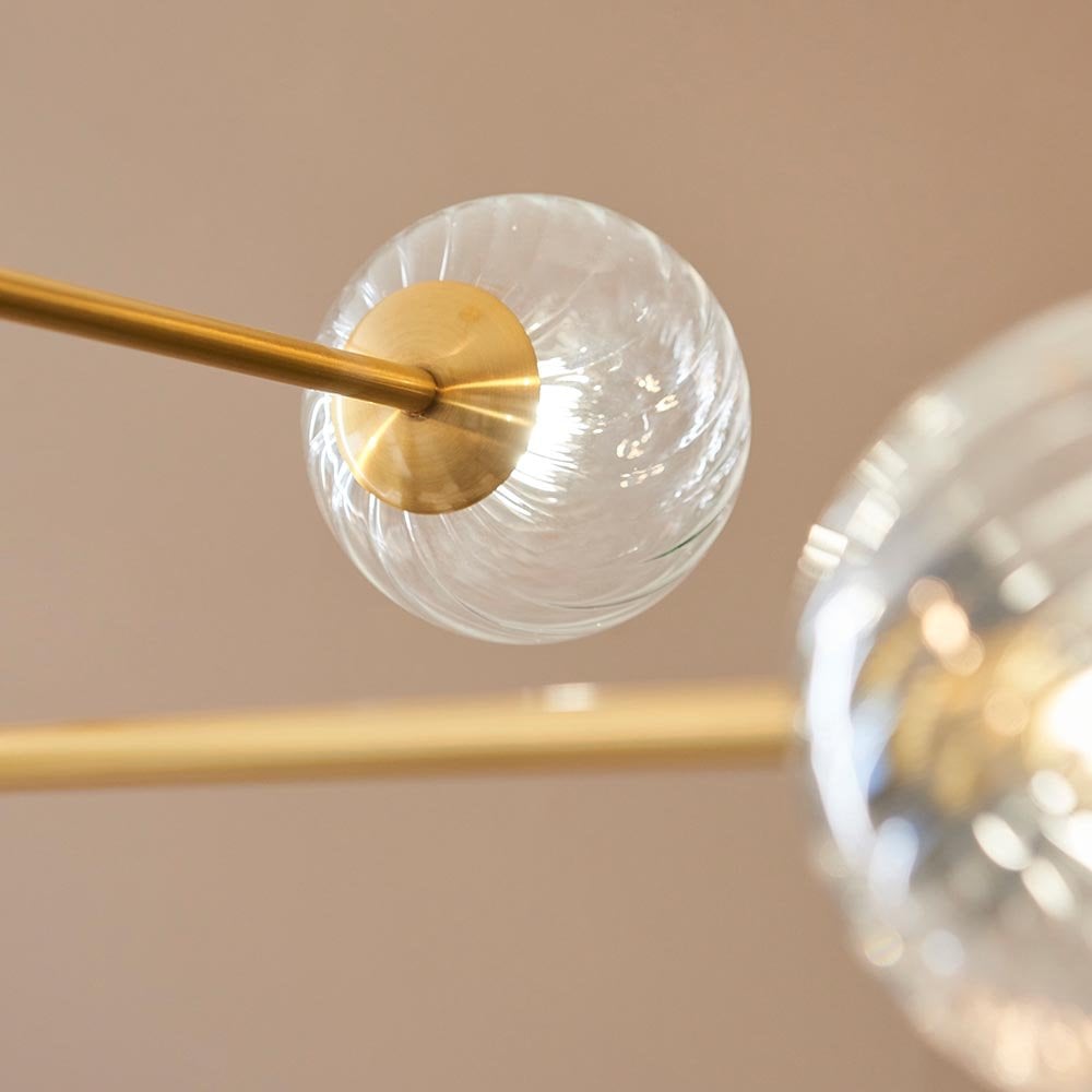 Ben 6 Light Brushed Brass Pendant