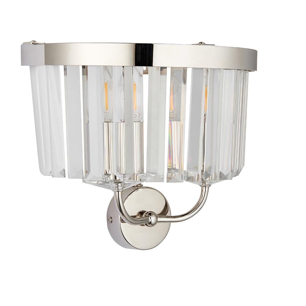 Carol Bright Nickel & Crystal Wall Light