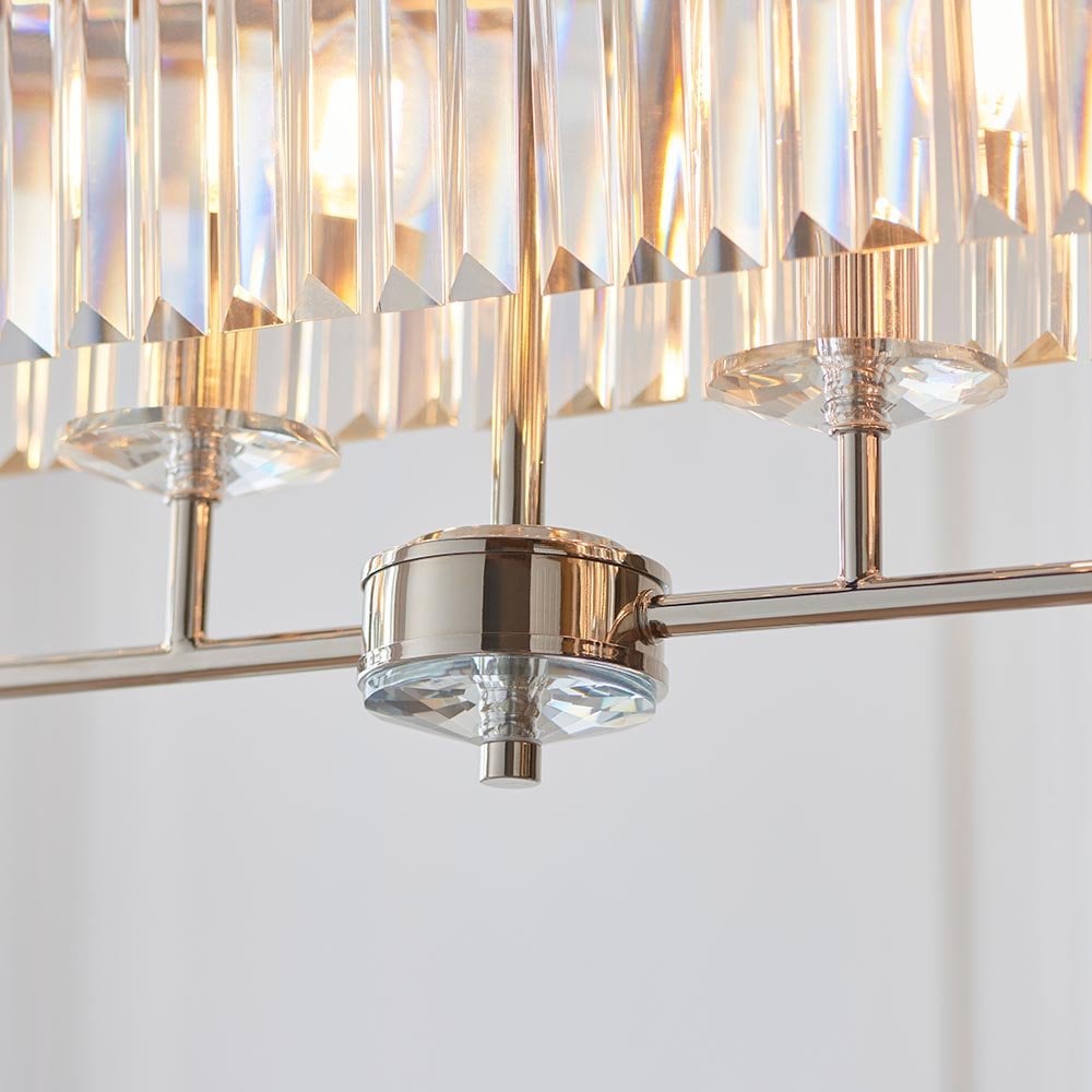 Carol Bright Nickel & Crystal Linear Pendant