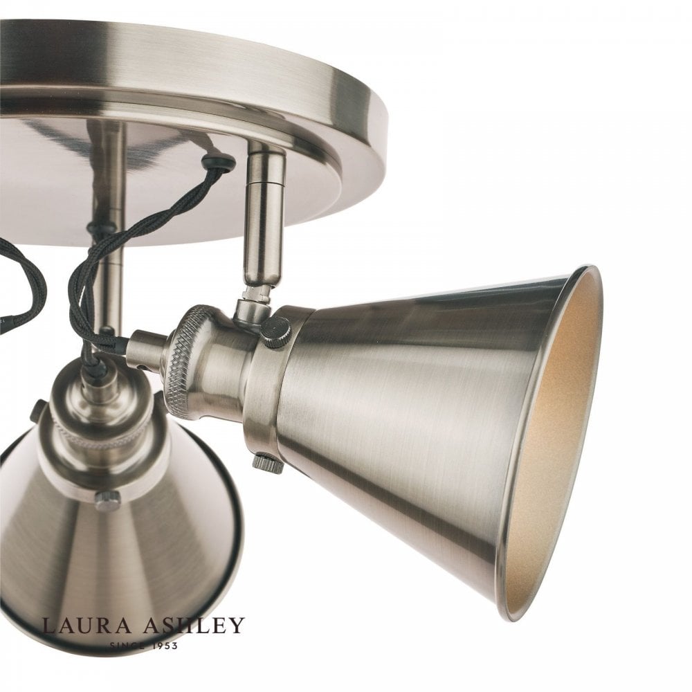 Refus 3 Light Spotlight in Antique Brass