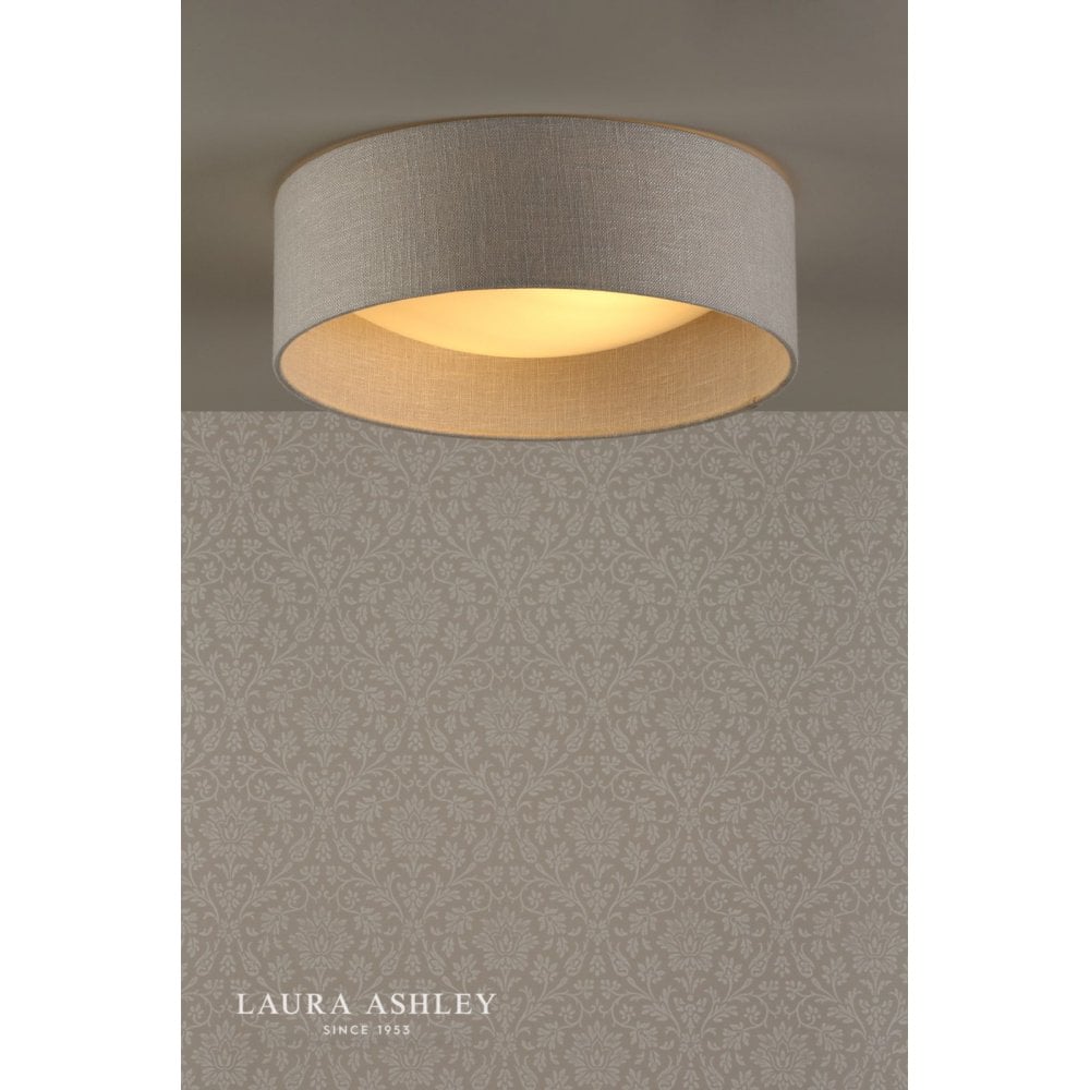 Bacall Silver Linen Flush Fitting