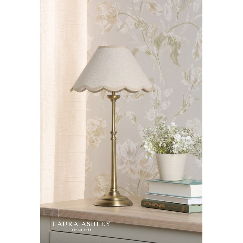 Cordwell Antique Brass Table Lamp C/W Shade
